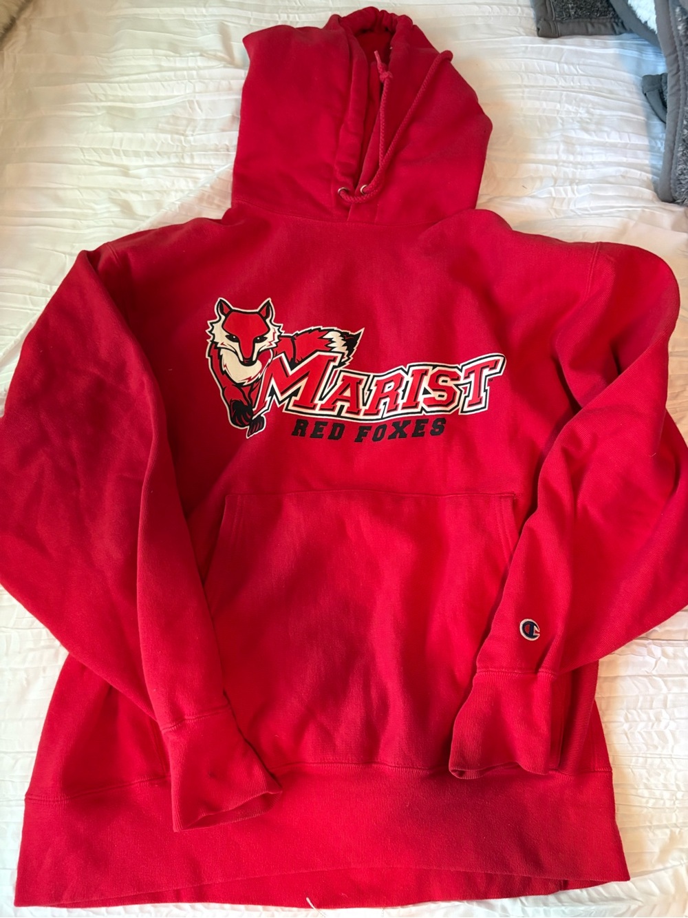 Champion Red Marist Red Foxes Pullover Hoodie